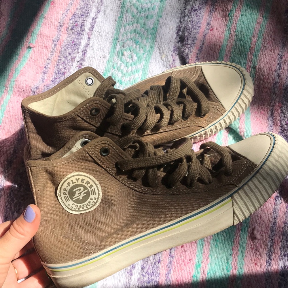 Highly Top army green PF Flyers
